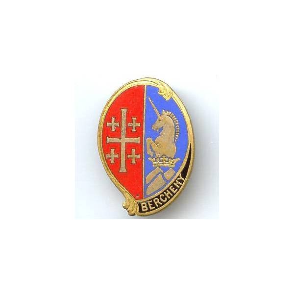 1° Régiment de Hussards Parachutistes , émail, dos guilloché doré, boléro lisse ourlé