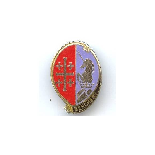 1° Régiment de Hussards Parachutistes , Bercheny, licorne , résine, dos argenté, boléro oblong