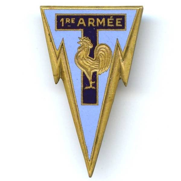 Transmissions 1° Armée, coq, sans attache