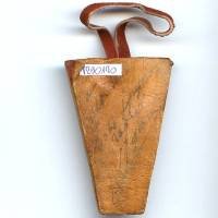 Transmissions 1° Armée, coq, sans attache collé sur cuir