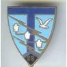 28° Régiment de Transmissions , isolateurs blancs et oiseau, émail, dos lisse