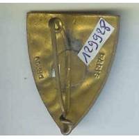 28° Régiment de Transmissions , isolateurs blancs et oiseau, émail, dos lisse