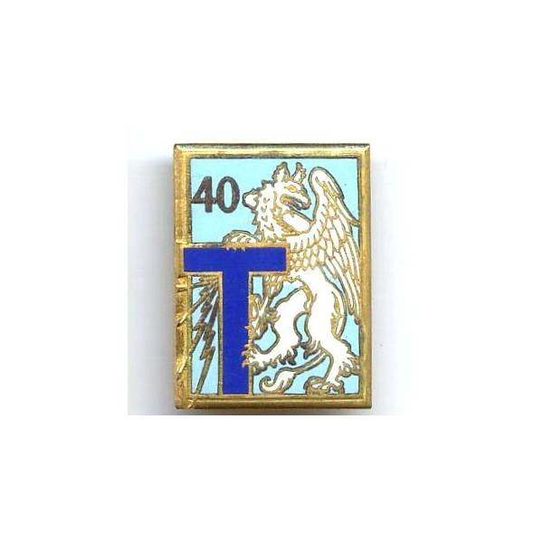 40° Bataillon de Transmissions, dorure oxydée