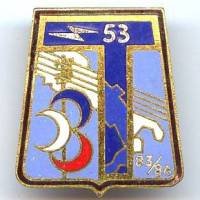 53° Bat. de Transmissions 83 / 84, émail, petit éclat
