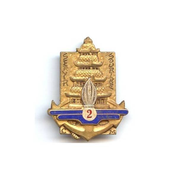2° Compagnie de Munitions , "servir, sourire", pagode, attache à pivot