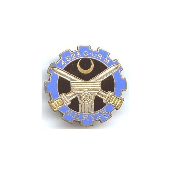 452° Compagnie Légère de Réparation du Matériel , dos patiné