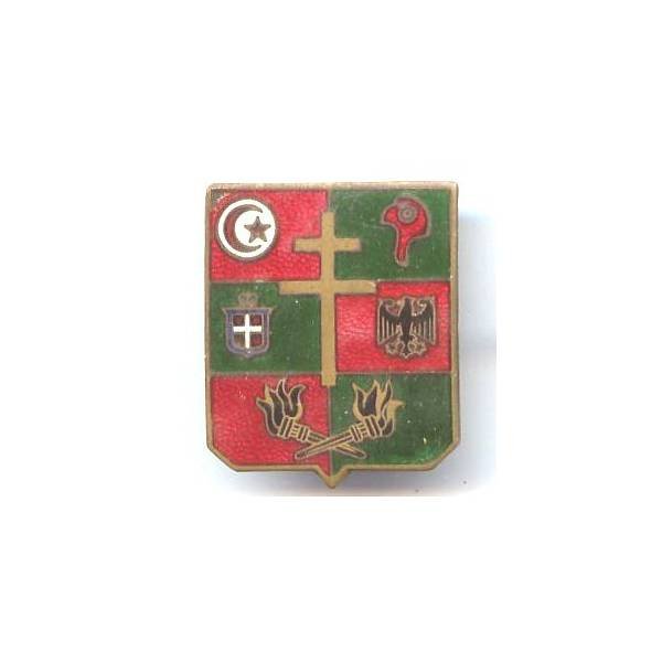 SCAE de la 1° Armée, émail, dos grenu, léger éclat