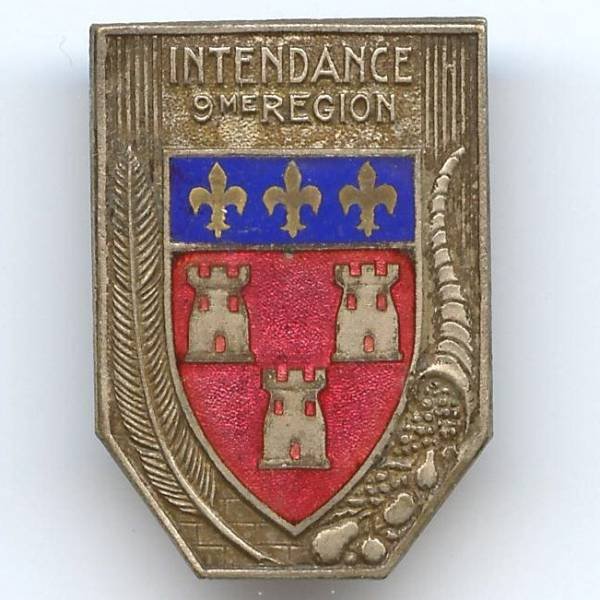 Intendance 9° Région Militaire, petit boléro à fenêtre