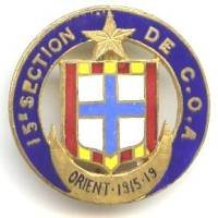 15° Section de COA, Orient...