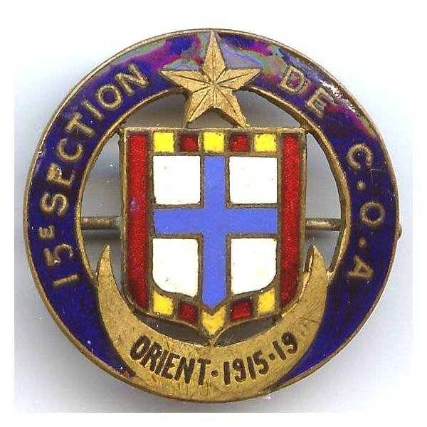 15° Section de COA, Orient 1915-19, mauvais état