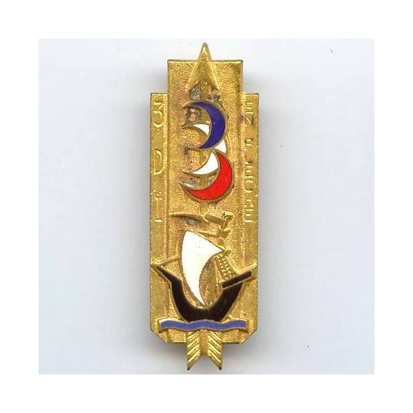 3° Division d' Infanterie , en flèche, nef et croissants tricolores, boléro lisse pinçé