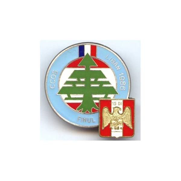15° DI / CCOS Liban 86, au dos 17° mandat
