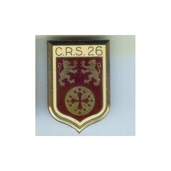 CRS 26, fond lie de vin, en deux pièces