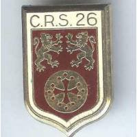 CRS 26, fond lie de vin, en deux pièces