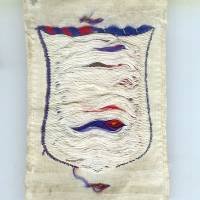 GJF 1 / Groupe de Direction, tissu brodé sur fond blanc