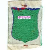 GJF 1 / 4° Groupe, tissu brodé sur fond vert