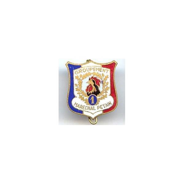 GJF 1  "Maréchal Pétain" , coq, dos grenu, boléro à fenêtre