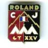 CJF XXV "Roland", 4 pans coupés, émail, épingle à nourrice
