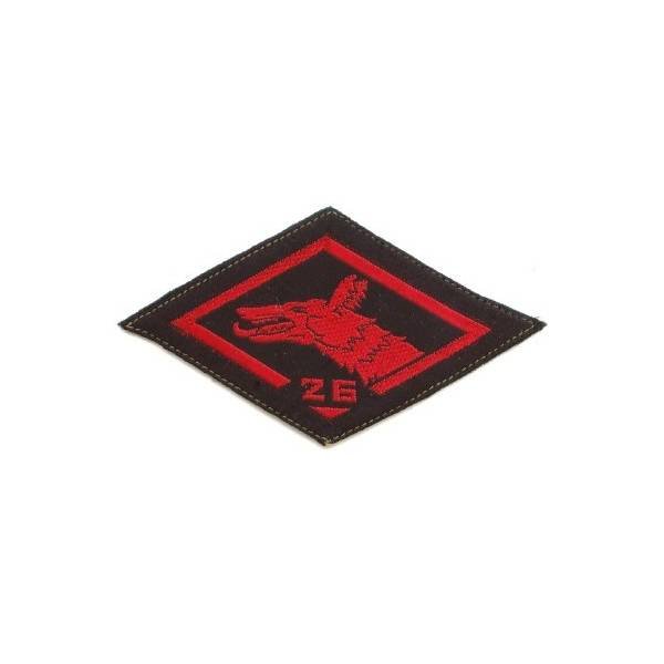 CJF 26 "Camp des Maréchaux", tissu brodé soie sur feutre