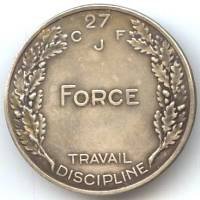 CJF 27 "Mangin" , insigne...