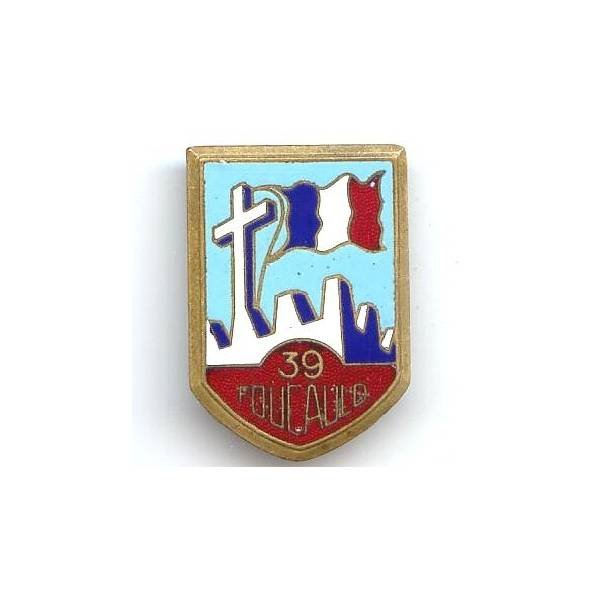 CJF 39 "De Foucauld" , émail, attache ressoudée