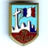 CJF 39 "De Foucauld", émail, 3 trous de couture