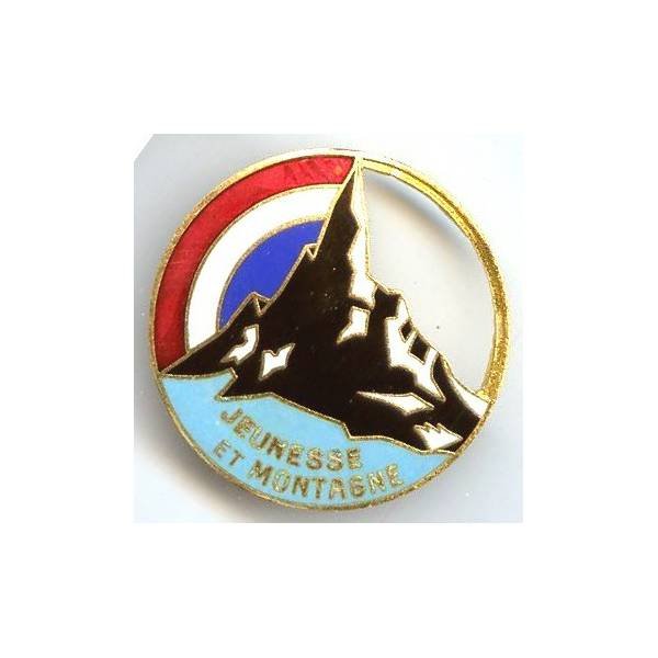 Jeunesse et Montagne, 42 mm, émail, amicale 1950