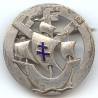 10° DI , FFI, argenté, croix de Lorraine émaillée, m