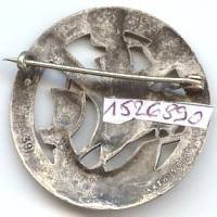 10° DI , FFI, argenté, croix de Lorraine émaillée, m