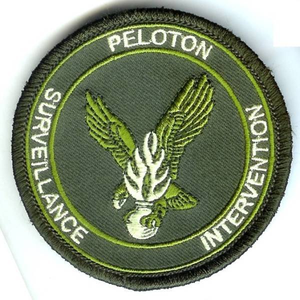 Peloton Intervention Surveillance, tissu rond 82 mm, vert