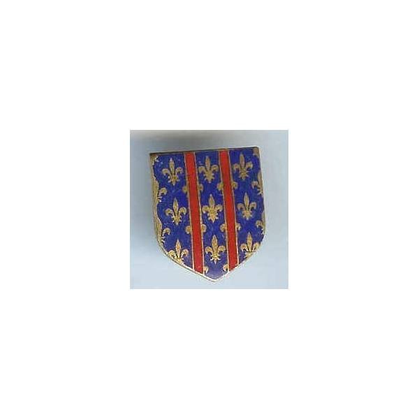 1° LGM bis Le Plessis Robinson, 2 vergettes, émail, écu seul