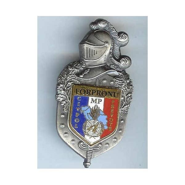 Gendarmerie FORPRONU CIVPOL MP, plat, argenté, matriculé
