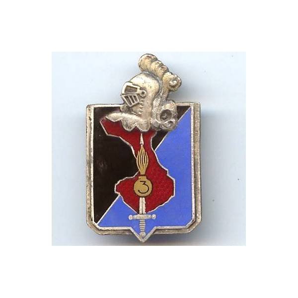 3° Légion de Garde Républicaine de Marche en Extrême-Orient , monobloc, dos grenu embouti