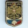 Gendarmerie en Autriche, 34x54, peint, grenade, sur cuir