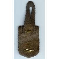 Gendarmerie en Autriche, 34x54, peint, grenade, sur cuir