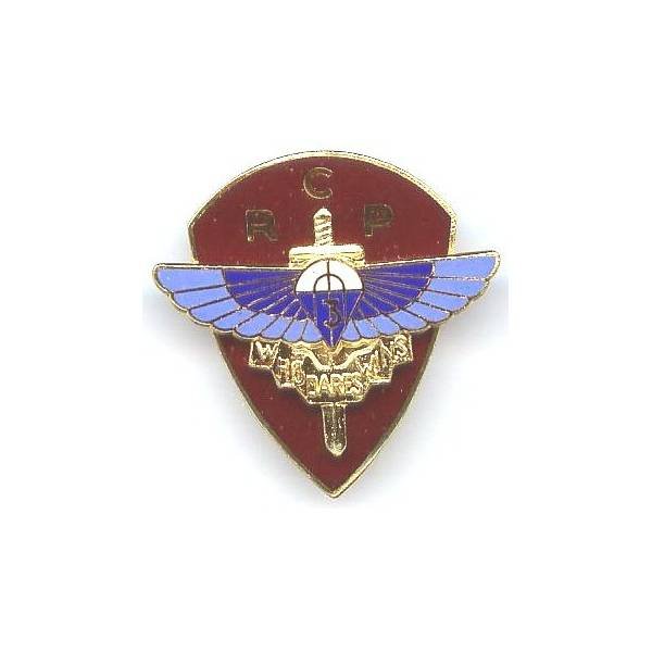 3° Régiment de Chasseurs Parachutistes , 41 mm, boléro ovale à fenêtre