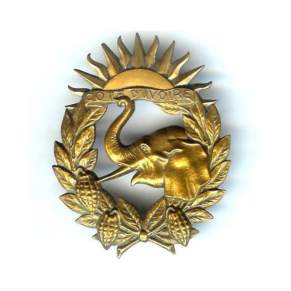 Gardes Cercle de Côte d' Ivoire, insigne de coiffure