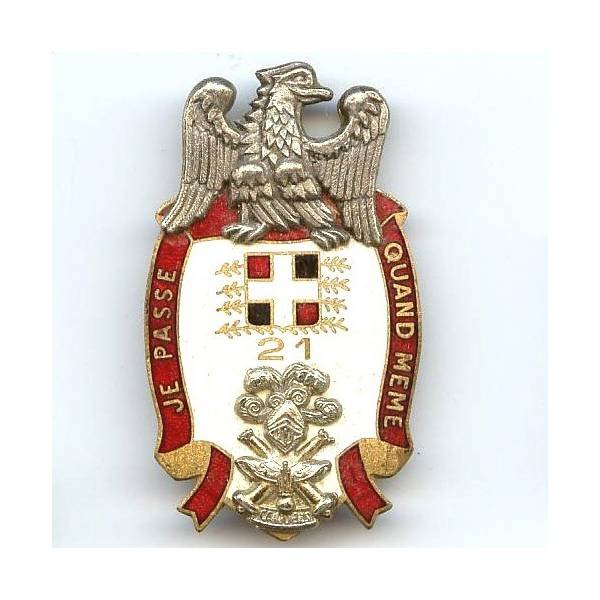 21° Régiment de Camp Canjuers, émail