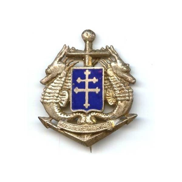 Régiment de Fusillers Marins / 1° Division de la France Libre , attache genre Cartier