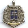 Régiment de Fusillers Marins / 1° Division de la France Libre , métal coulé chromé peint