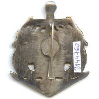 Régiment de Fusillers Marins / 1° Division de la France Libre , métal coulé chromé peint