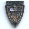 Police, RF, carte de France, insigne casque, émail, patiné