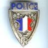 Police, RF, carte de France, insigne de casque, éclat émail