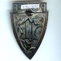 Police, RF, carte de France, insigne de casque, éclat émail