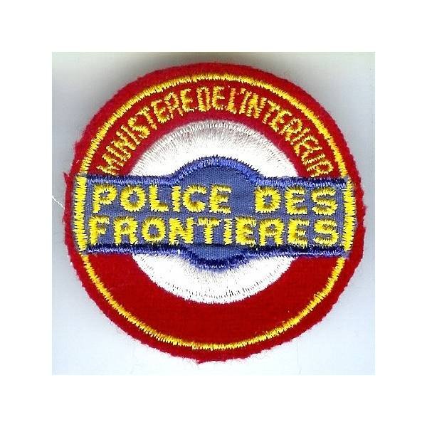 Police des Frontières, rond, 53 mm, tissu