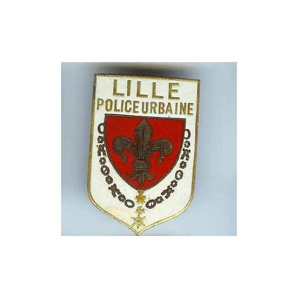 Police Urbaine de Lille, émail, dos lisse