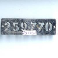 Police, plaque de matricule