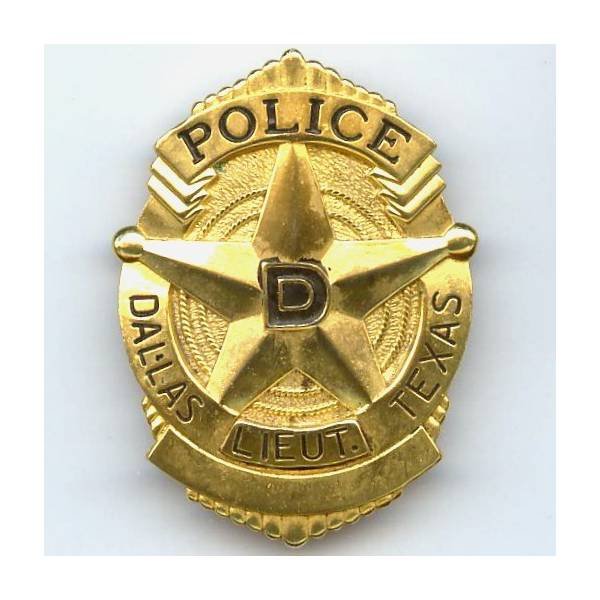 Police Dallas Texas / Lieutenant, sans doute copie