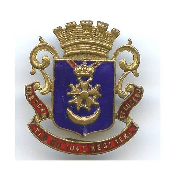 Tir du 104° - Rgt Ter, "Crescam et Lucebo"