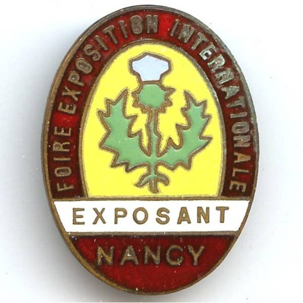 Foire Internationale de Nancy / Exposant, émail, 30x40